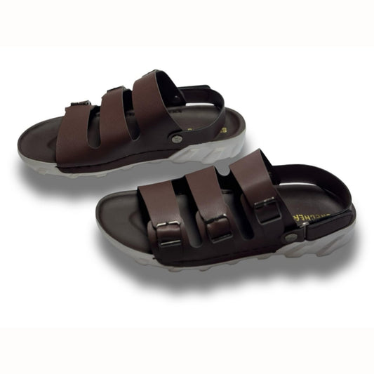 BROWN SOFT SOLE SANDAL