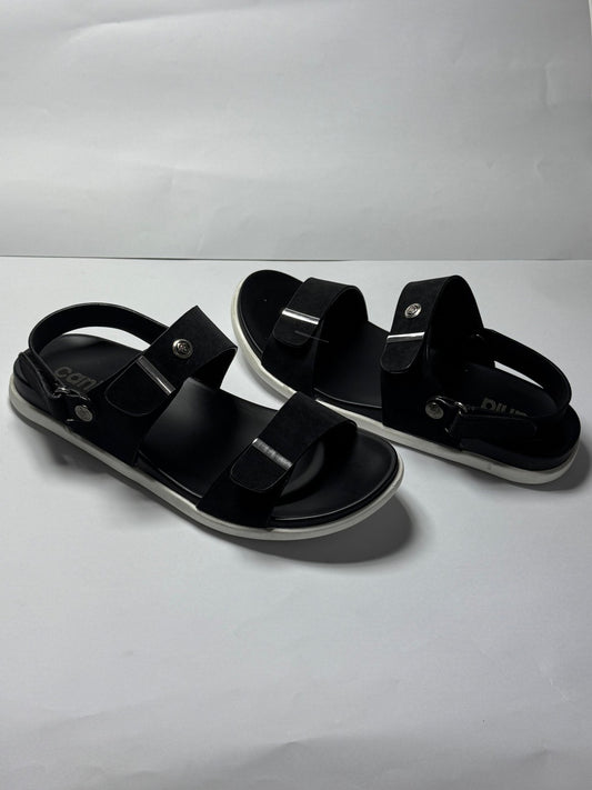 BLACK CANIA WHITE SOFT SOLE SANDOL
